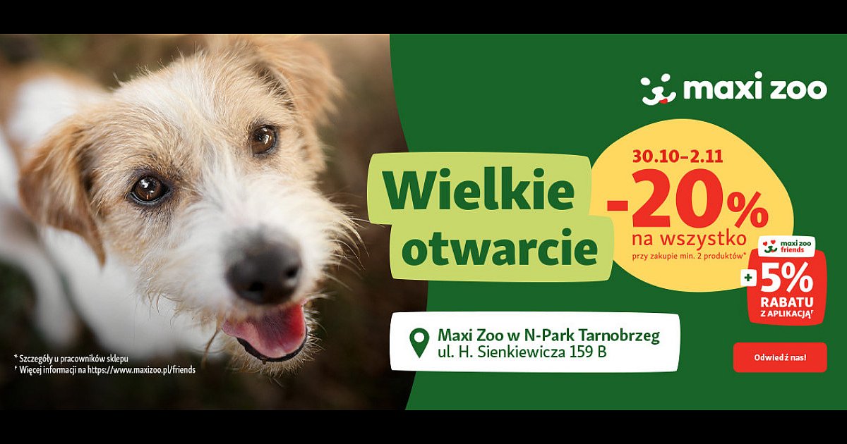 Maxi Zoo otwiera pierwszy sklep w nowym parku handlowym  w Tarnobrzegu