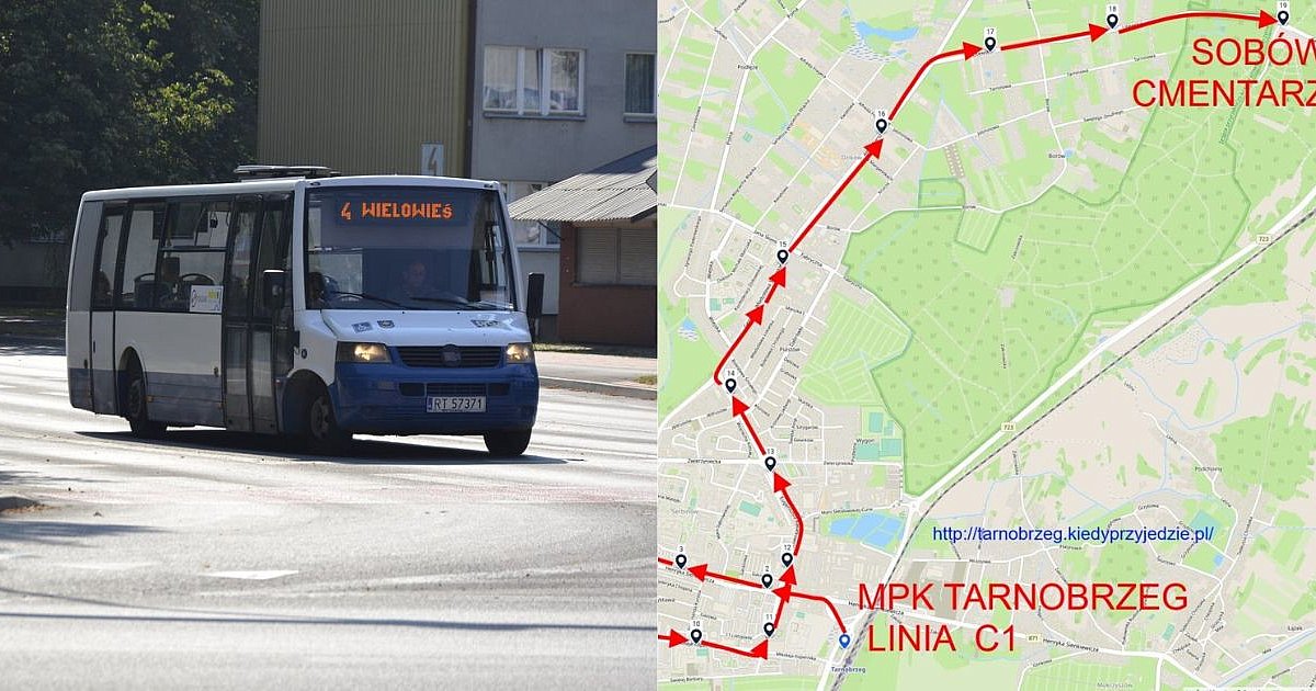 Dodatkowe kursy komunikacji miejskiej na Wszystkich Świętych w Tarnobrzegu