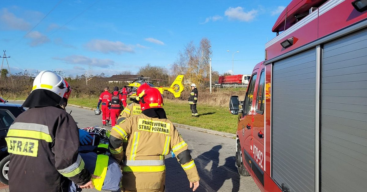 Pow. sandomierski. Dziecko zasłabło w markecie. Na miejsce wezwano śmigłowiec LPR