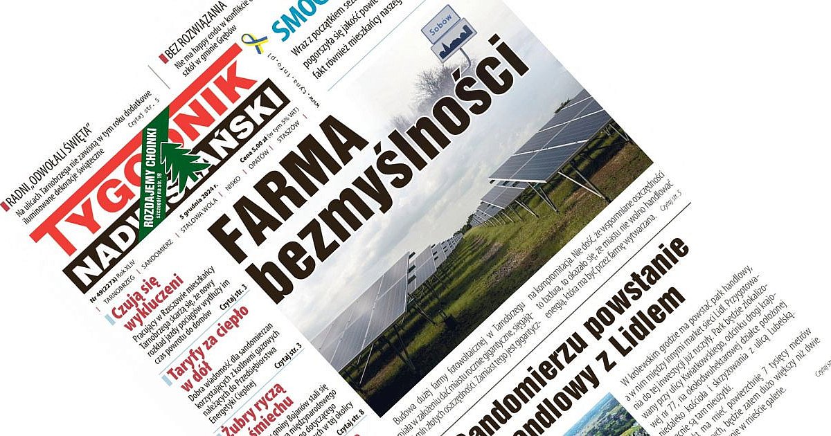 Co w najnowszym numerze "Tygodnika Nadwiślańskiego"? - 5 grudnia 2024