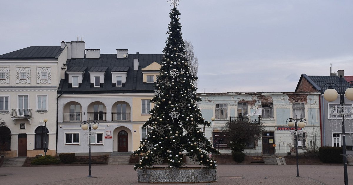 Na placu Bartosza Głowackiego w Tarnobrzegu pojawiła się choinka [ZDJĘCIA]