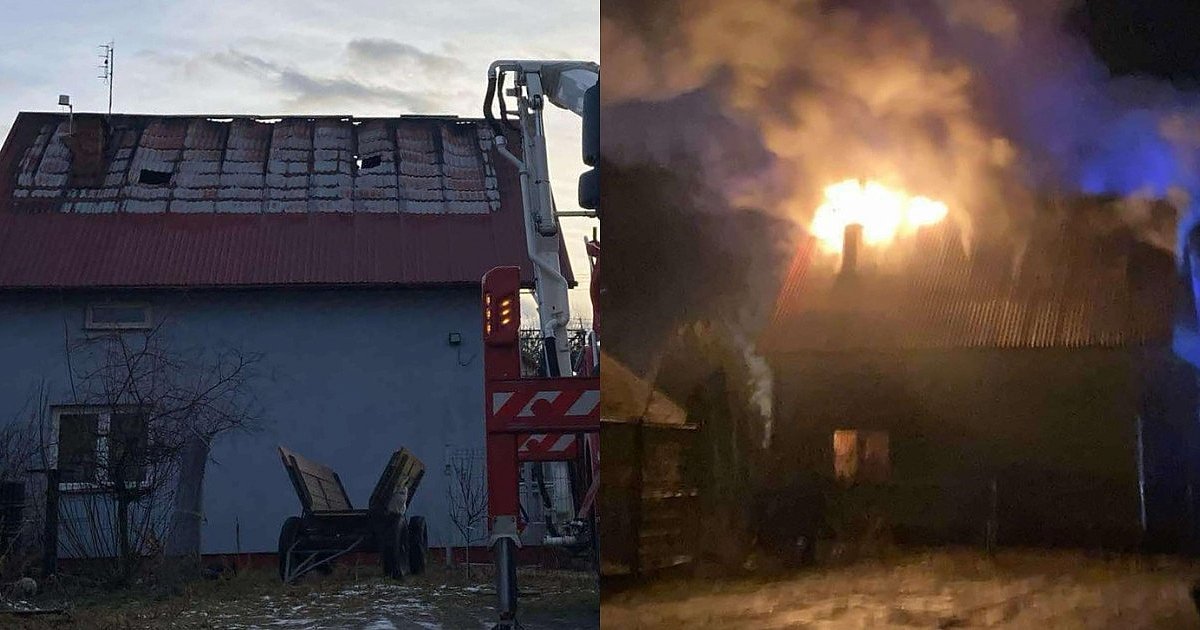 Pożar zniszczył dom na osiedlu Mokrzyszów. Niebawem ruszy zbiórka pieniędzy dla pogorzelców [FOTO]
