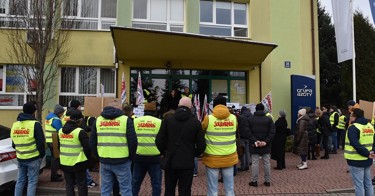 Będzie kolejny protest w "Siarkopolu" Grzybów. Nie wszystkie związki wezmą w nim udział