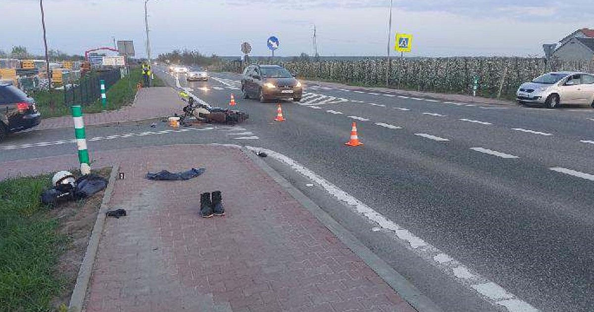 Wypadek na drodze krajowej nr 9 w pow. sandomierskim. Na miejscu lądował śmigłowiec LPR