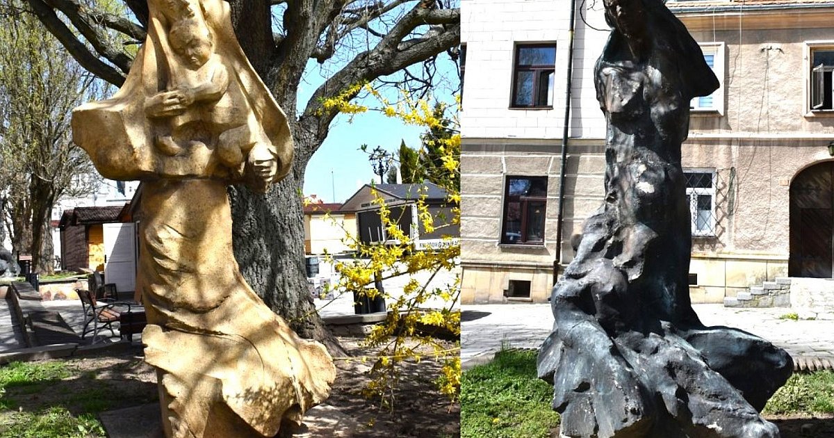 "Zapomniane" rzeźby z Małego Rynku w Sandomierzu odzyskują blask. Jedna z nich wymaga poważniejszych zabiegów