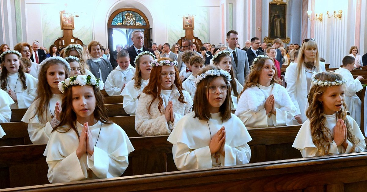 Pierwsza Komunia Święta w kościele dominikańskim w Tarnobrzegu [ZDJĘCIA]