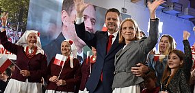Wieczór wyborczy Rafała Trzaskowskiego w Sandomierzu 