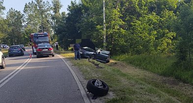 Groźny wypadek na drodze wojewódzkiej w pow. staszowskim [ZDJĘCIA]-222825
