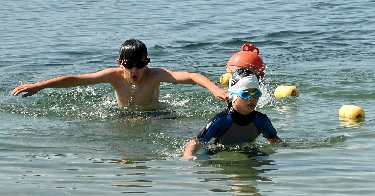 Mali twardziele rywalizowali nad Jeziorem Tarnobrzeskim w piątej edycji Triathlon Kids [ZDJĘCIA]
