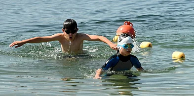 Mali twardziele rywalizowali nad Jeziorem Tarnobrzeskim w Triathlon Kids-223249