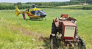 Tragedia w pow. staszowskim. Ciągnik przygniótł 65-latka. Mężczyzna nie żyje [FOTO-223319