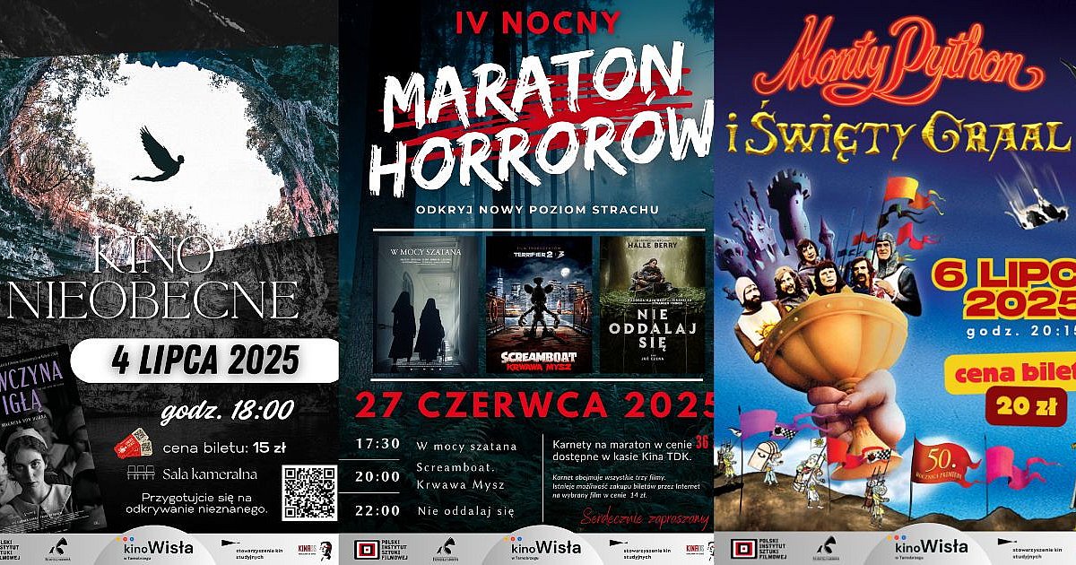 Tarnobrzeskie Kino Wisła TDK poleca się na wakacje, Przed nami między innymi  Nocny Maraton Horrorów...