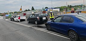 Zderzenie czterech aut na moście w Sandomierzu [FOTO]