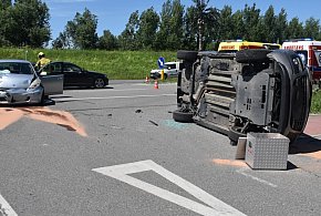 Zderzenie aut na Wisłostradzie w Tarnobrzegu [ZDJĘCIA]-223468