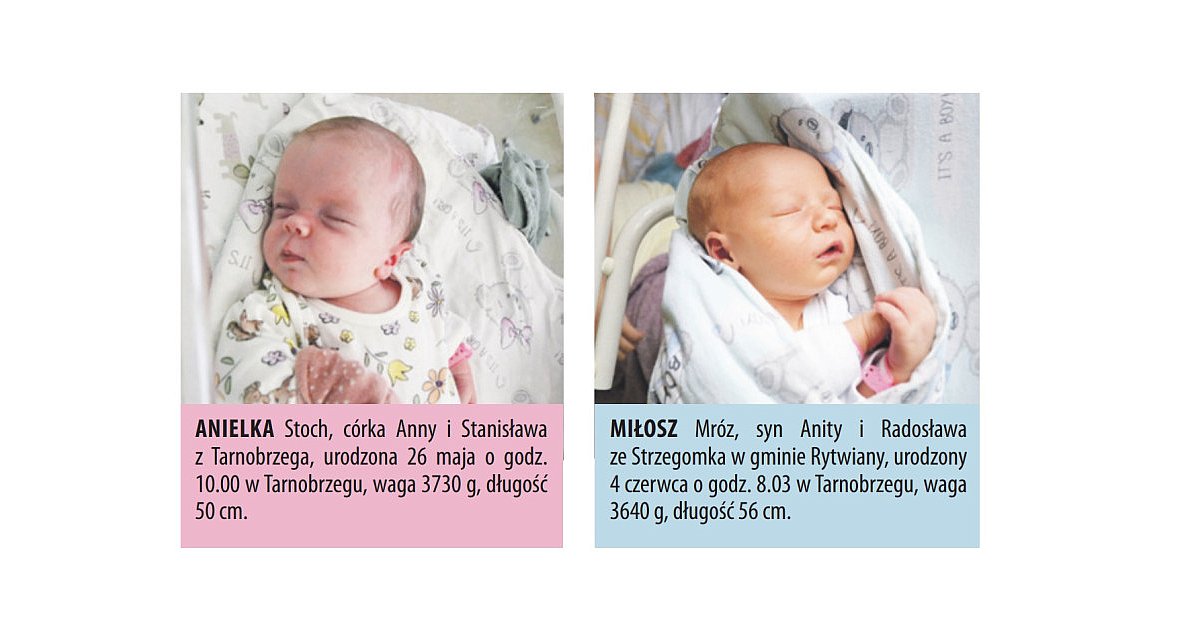 Zobacz zdjęcia dzieci urodzonych w Tarnobrzegu i Sandomierzu
