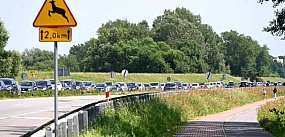 "Najazd" turystów na Jezioro Tarnobrzeskie