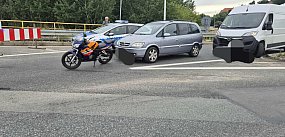 92-letni kierowca opla uderzył autem w motocykl