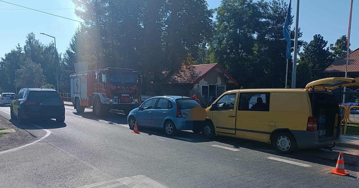 Wypadek w Sandomierzu. Jedna osoba trafiła do szpitala