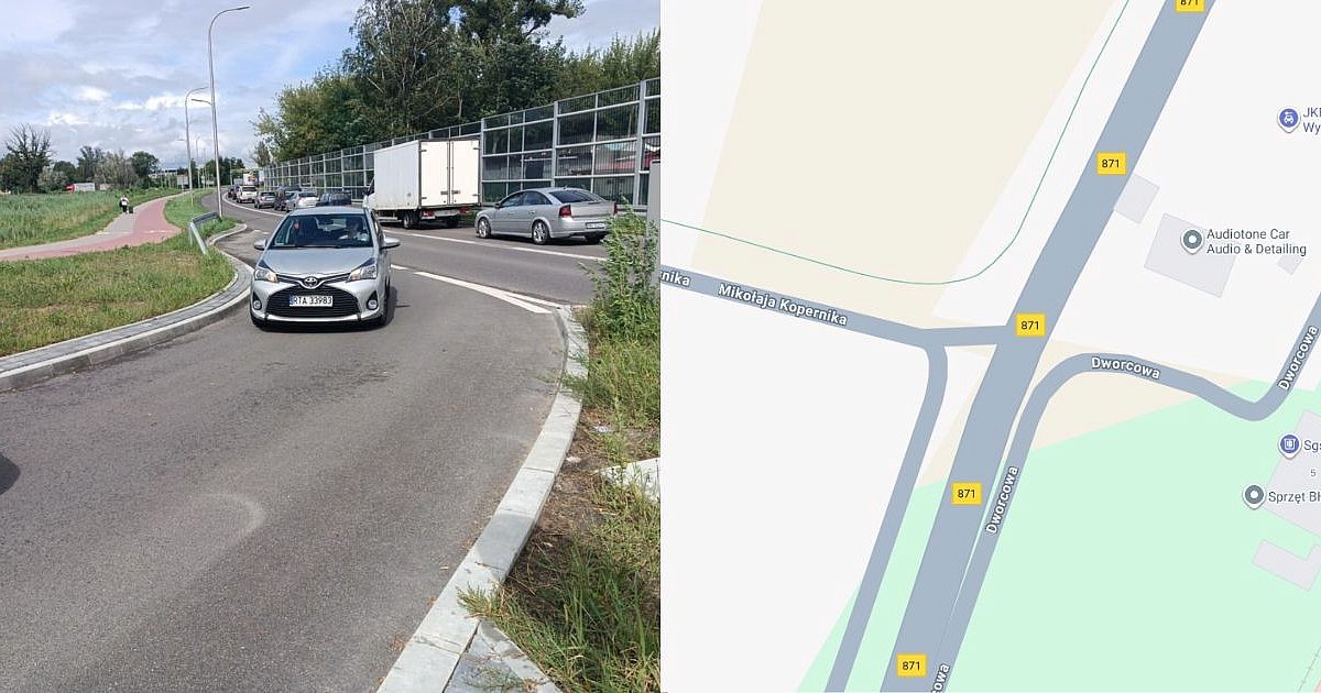 Zjazd z obwodnicy Tarnobrzega już widoczny w mapach Google
