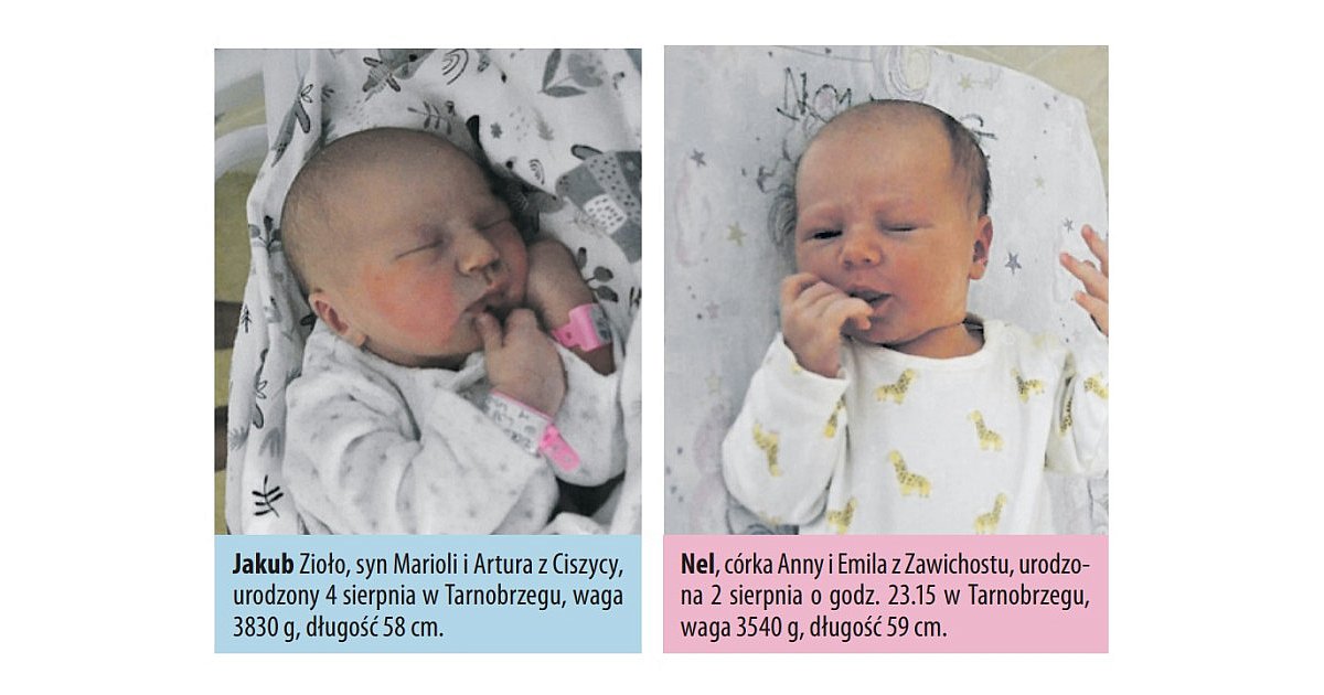 Zobacz zdjęcia dzieci urodzonych w Tarnobrzegu i Sandomierzu