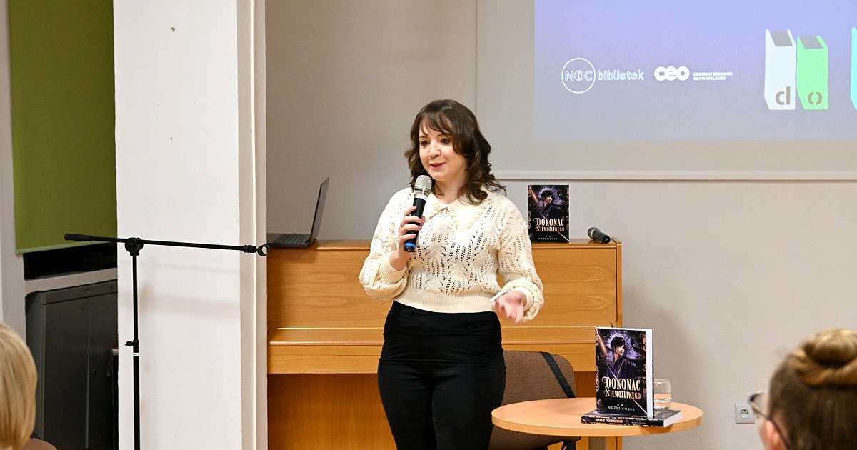Tarnobrzeżanka Beata Goździewska zabrała czytelników w mroczy świat fantasy podczas spotkania w MBP w Tarnobrzegu
