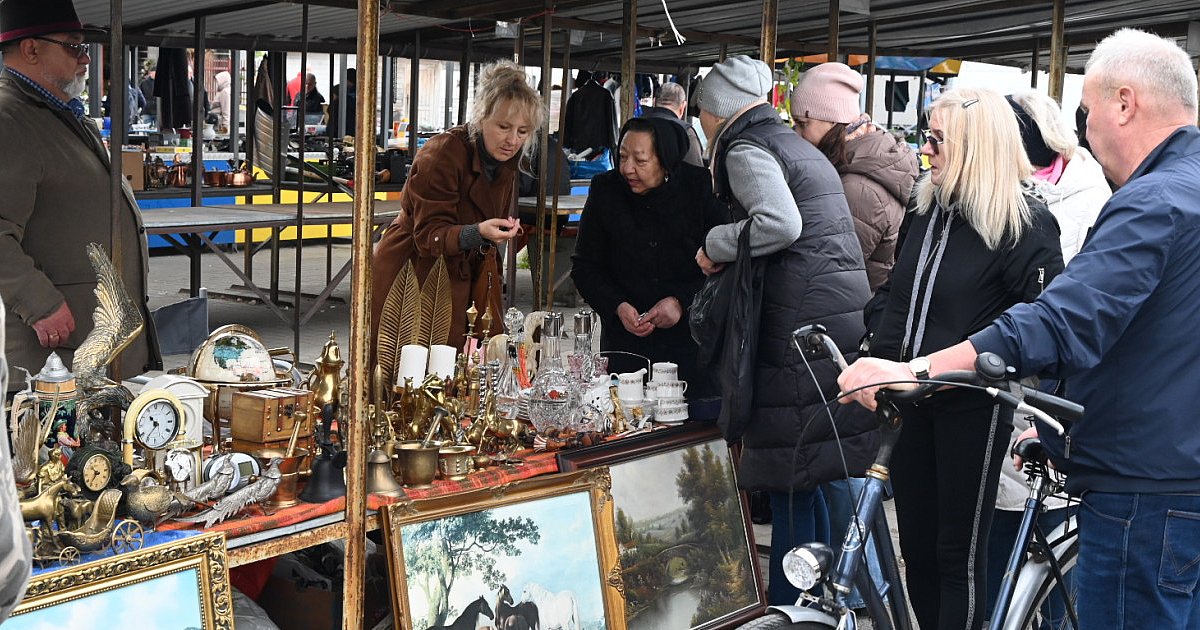 Październikowy Pchli Targ w Tarnobrzegu przyciągnął klientów ciekawymi ofertami [ZDJĘCIA]