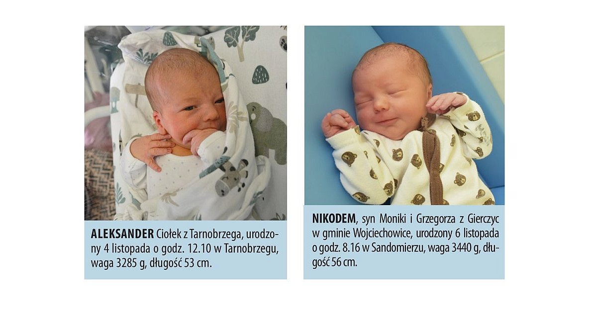 Zobacz zdjęcia dzieci urodzonych w Tarnobrzegu i Sandomierzu