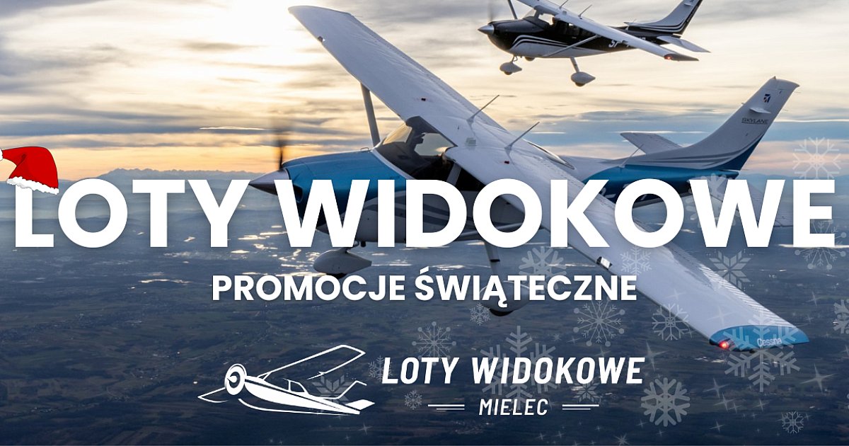 Rodzinne Loty Widokowe - oryginalny prezent świąteczny, który zachwyci każdego