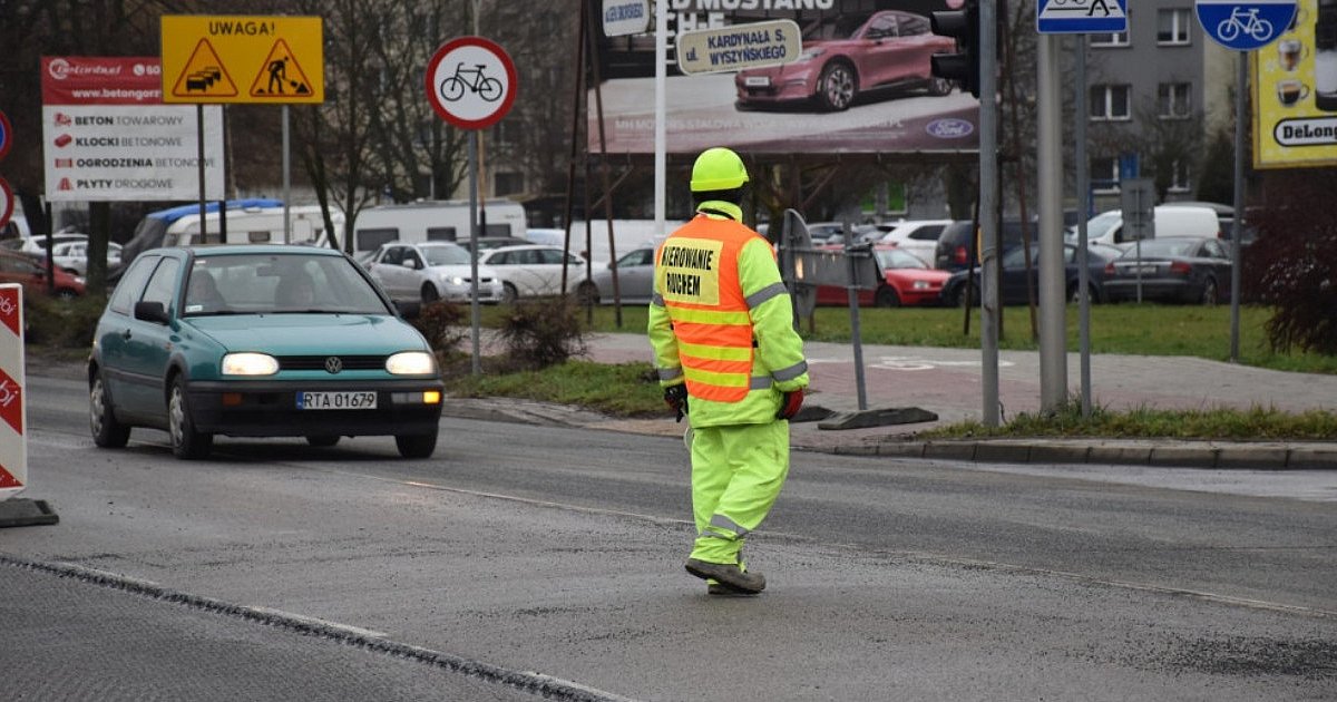 Utrudnienia w centrum Tarnobrzega. Będzie ręczne kierowanie ruchem