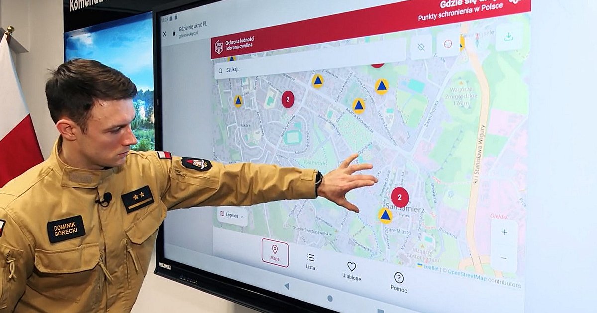 W powiecie sandomierskim jest 76 miejsc tymczasowego ukrycia. Specjalna aplikacja pomaga je znaleźć