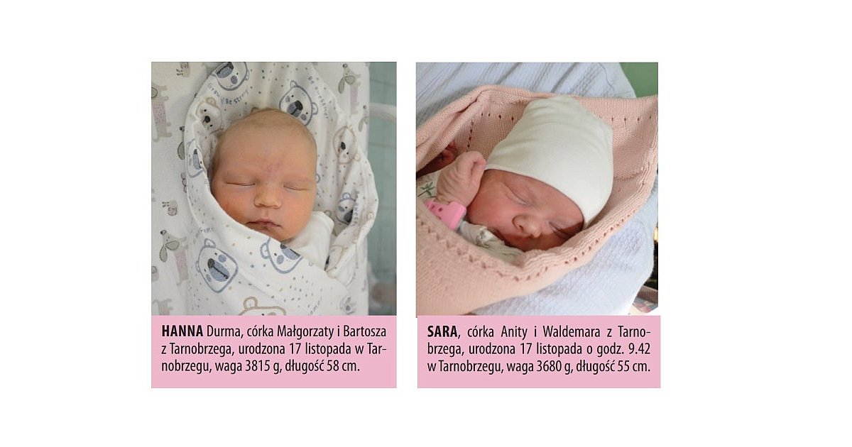 Zobacz zdjęcia dzieci urodzonych w Tarnobrzegu i Sandomierzu