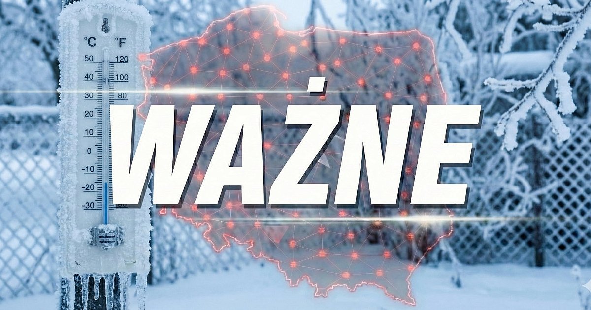 Ponad 20 stopni mrozu! Ostrzeżenie pierwszego stopnia dla miejscowości Tarnobrzeg i dla okolic
