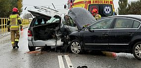 Groźny wypadek na drodze krajowej nr 9