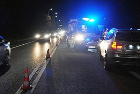 Zderzenie dwóch samochodów przy "ślimaku" w Nagnajowie-226907