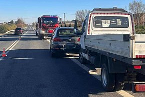 Zderzenie dwóch samochodów na DK77 gminie Obrazów-227174