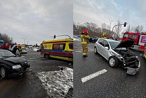Wypadek w centrum Sandomierza. Dwie osoby trafiły do szpitala