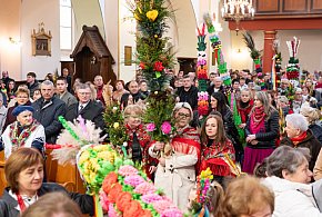Niedziela Palmowa w Grębowie. Zaprezentowano efektowne palmy [ZDJĘCIA]