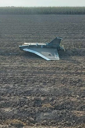 Dron spadł w Sobótce, gm. Ożarów-10330