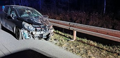 W Alfredówce osobowy Renault zderzył się z łanią