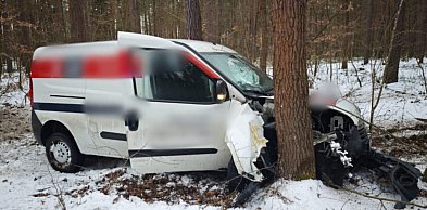 30-latek wjechał oplem w drzewo. Został przetransportowany do szpitala [ZDJĘCIA]