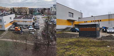 Nowa altana przy przychodni w Tarnobrzegu. Mieszkańcy sąsiedniego bloku mają obawy