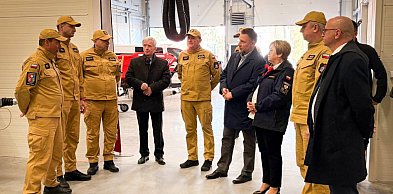 Minister sprawdził nową inwestycję strażaków w Nowej Dębie [ZDJĘCIA]