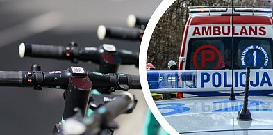Potrącenie 17-latka na hulajnodze. Nastolatek trafił do szpitala