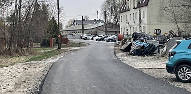 Ulica Ostrówek w Sandomierzu w remoncie