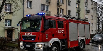 Olej zapalił się na kuchni w bloku w Sandomierzu. Inerweniowali strażacy