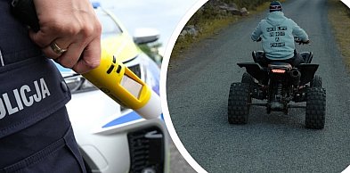 Pijany quadowiec rozbił się o słup. Reakcja świadka