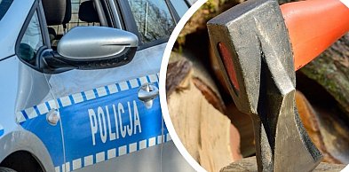 Siekiera w stronę policjantów. 49-latek z zarzutami