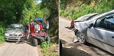Groźny wypadek koło Sandomierza. Czołówka quada z Fiatem