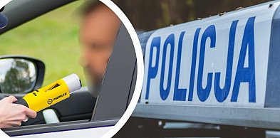 Poranna kontrola w Skopaniu. 45-letni kierowca był pijany i nie posiadał uprawnień