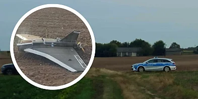 Rosyjski dron spadł na pole w gm. Ożarów...-225470